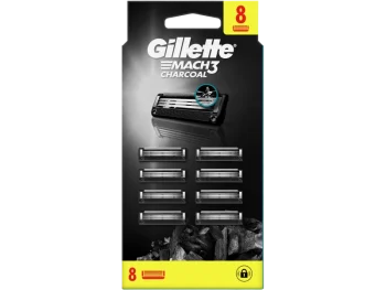 Zdjęcie produktu Gillette Mach3 charcoal ostrza wymienne do maszynki dla mężczyzn, wymienne wkłady