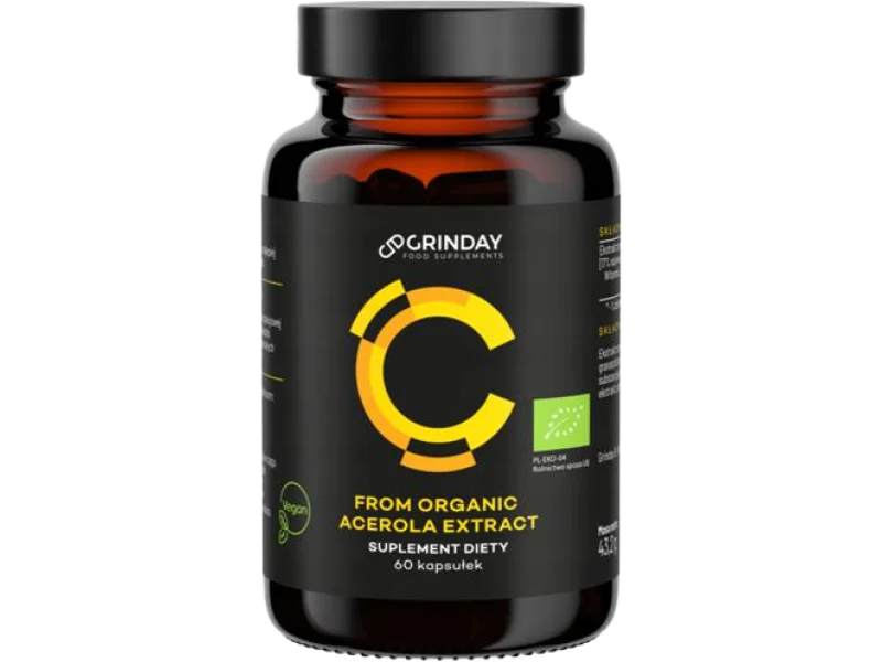 Grinday C from organic acerola extract, kapsułki