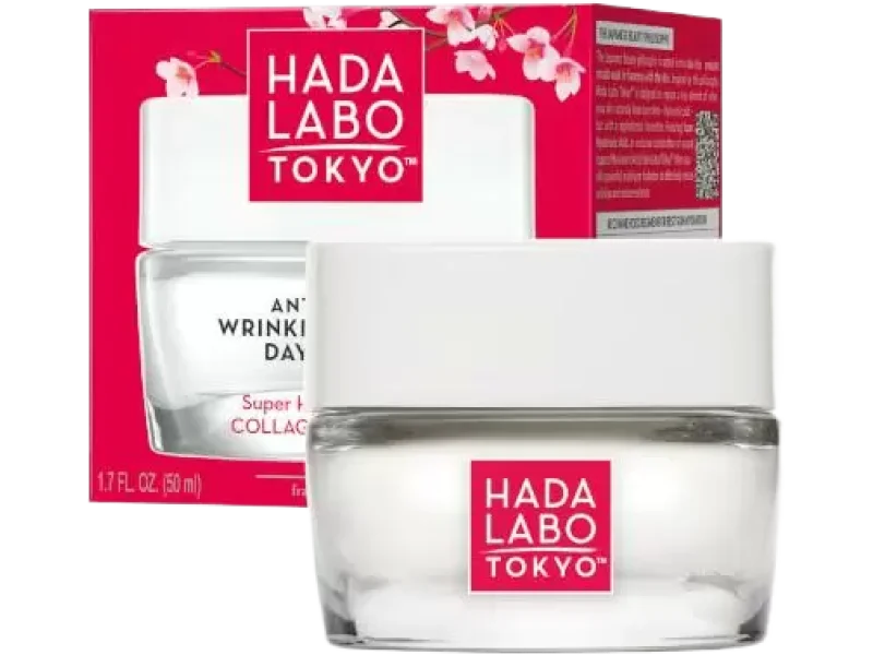 Hada Labo Tokyo Red przeciwzmarszczkowo-nawilżający krem do twarzy na dzień