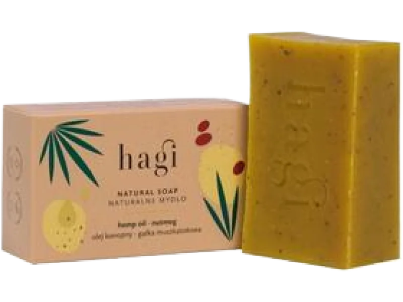 Hagi naturalne mydło z olejem konopnym i gałką muszkatołową