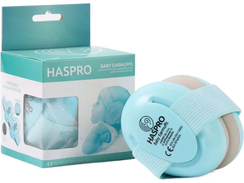 Haspro Baby Earmuffs, nauszniki ochronne dla niemowląt i dzieci 0-3 lata, sprzęt medyczny