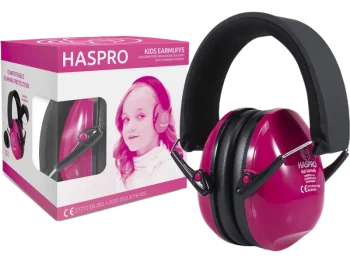 Zdjęcie produktu Haspro Kids nauszniki przeciwhałasowe dla dzieci 4-10 lat, różowe