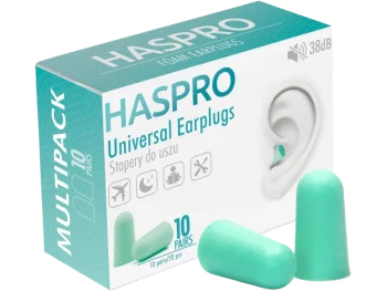 Zdjęcie produktu Haspro Universal Earplugs, kolor miętowy, zatyczki