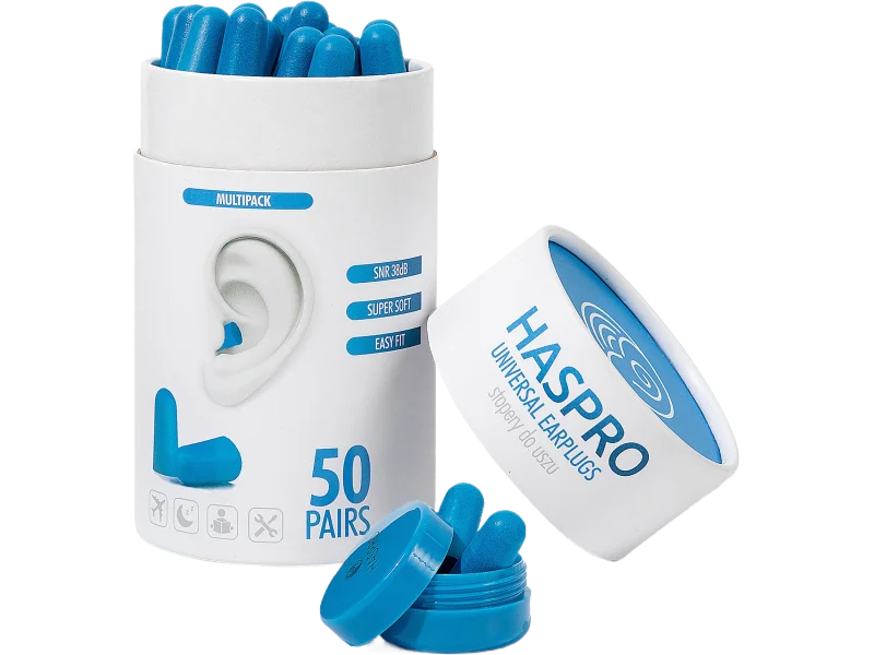 Haspro Universal Earplugs stopery do uszu, zatyczki