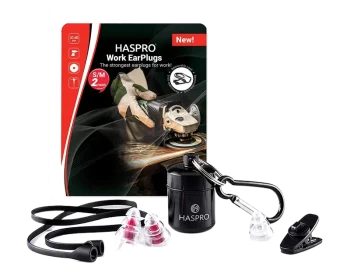 Zdjęcie produktu Haspro Work Earplugs, dla osób przebywających w głośnym otoczeniu, w szczególności w przemyśle ciężkim, zatyczki