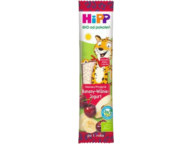HiPP batonik owocowy przyjaciel banany-wiśnie-jogurt BIO