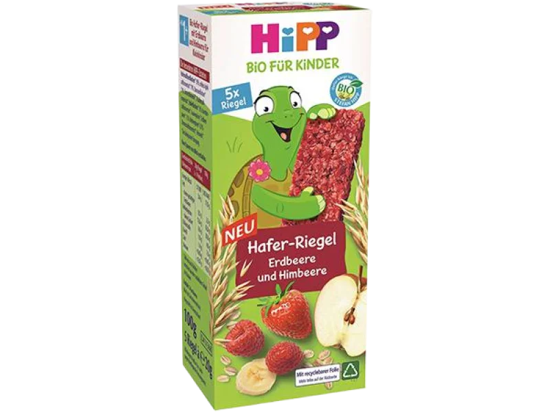 HiPP Batonik owsiany truskawki-maliny BIO