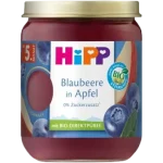 HiPP BIO Jabłka z jagodami, deser