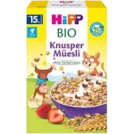 HiPP BIO od pokoleń, chrupiące musli z bananami i truskawkami
