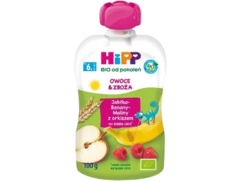 Zdjęcie produktu HiPP BIO od pokoleń Jabłka-Banany-Maliny z orkiszem, mus