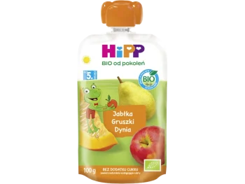 Zdjęcie produktu HiPP BIO od pokoleń, jabłka-gruszki-dynia, po 5. m-cu, mus