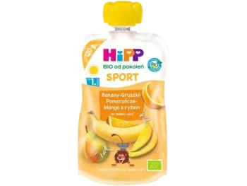 HIPP Hippis Sport banany-gruszki-pomarańcze-mango z ryżem BIO, mus