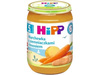 Zdjęcie produktu HiPP Marchewka z ziemniaczkami i łososiem, obiadek