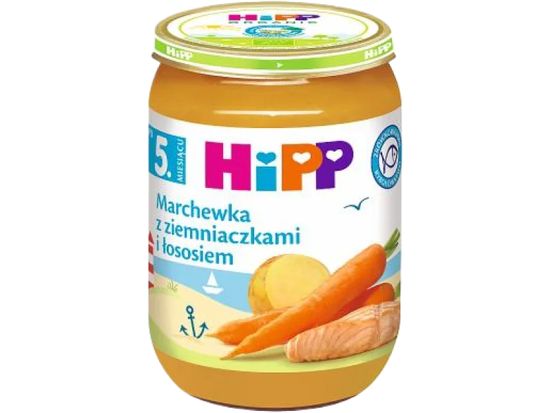 HiPP Marchewka z ziemniaczkami i łososiem, obiadek