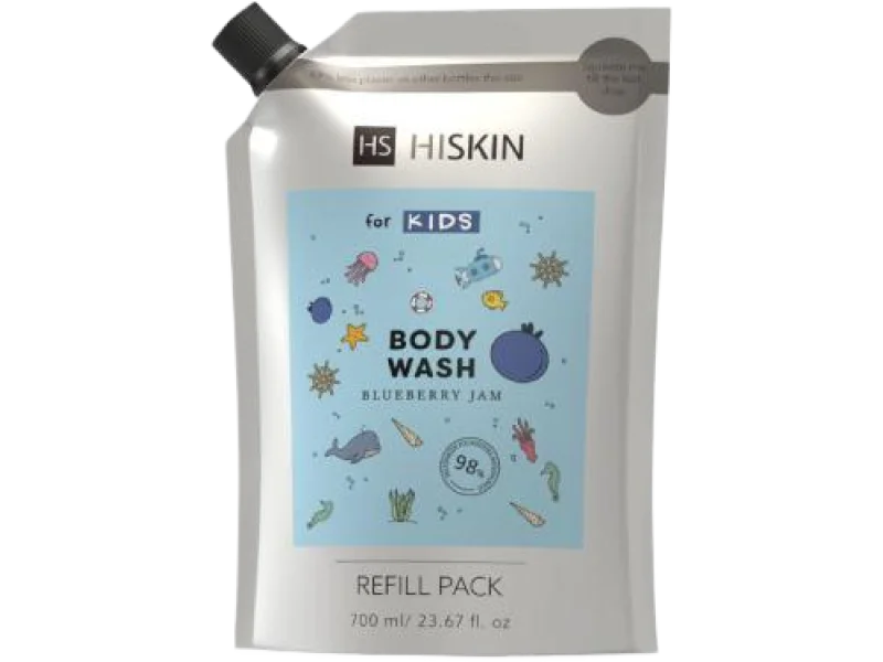 HISKIN Kids Body Wash Blueberry Jam blue, żel