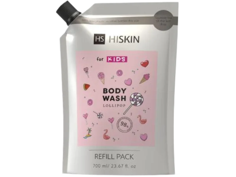 HISKIN Kids Body Wash Lollipop PINK, żel