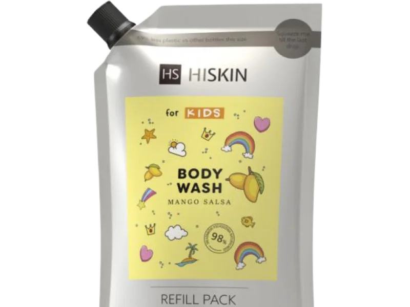 HISKIN Kids Body Wash Mango Salsa YELLOW, żel