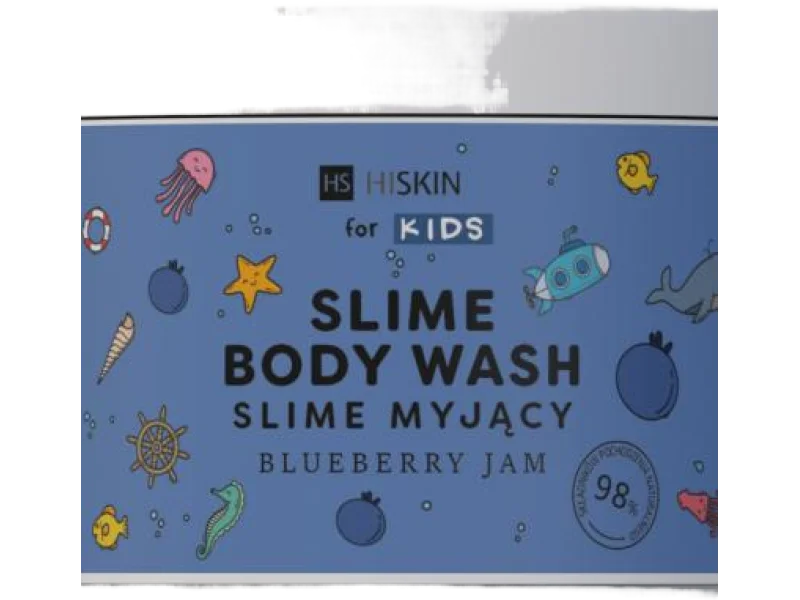 Hiskin Kids Slime dla dzieci do kąpieli niebieski, żel do mycia