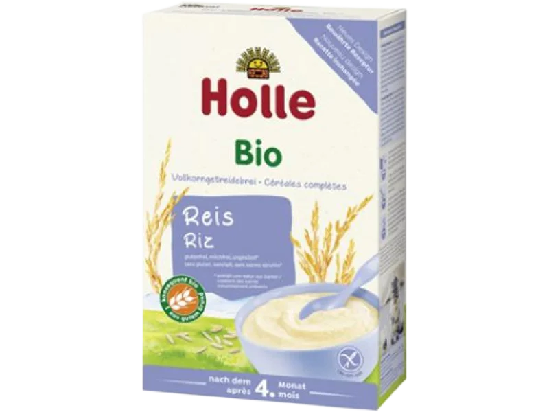 Holle Bio ryżowa pełnoziarnista po 4. miesiącu, kaszka
