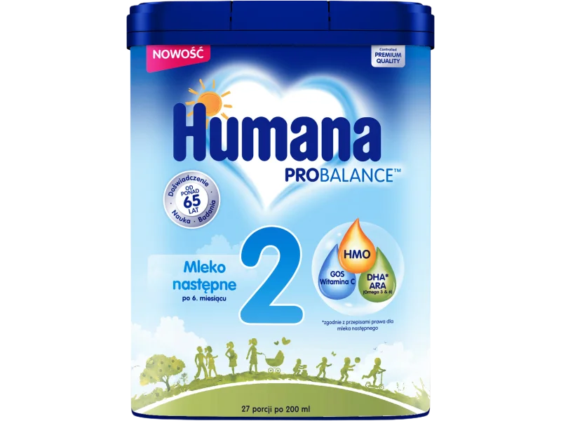 Humana 2 ProBalance mleko następne po 6. miesiącu, proszek do sporządzania roztworu doustnego