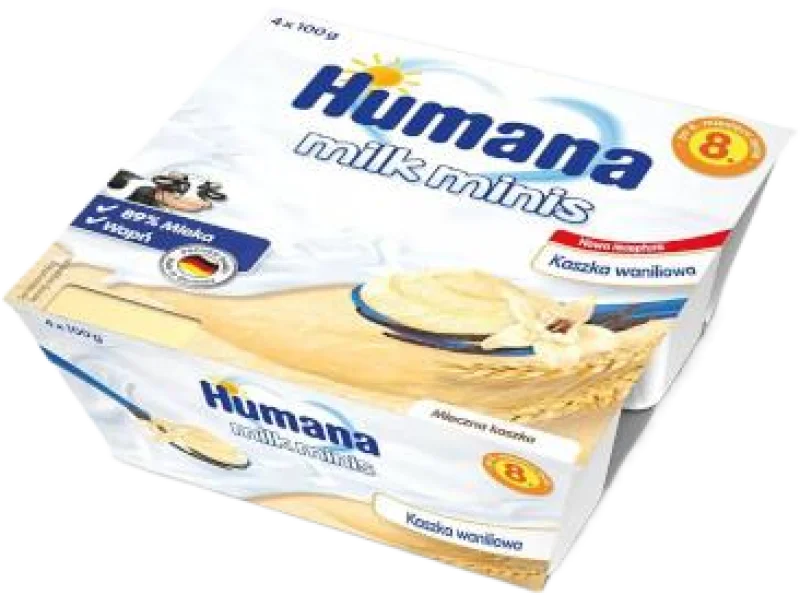 Humana Milk Minis deserek mleczny kaszka waniliowa po 8 m-cu