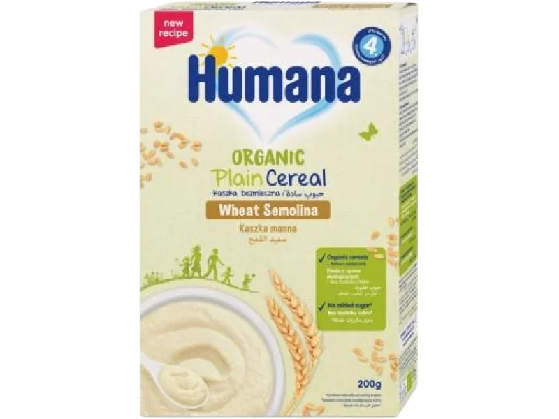 Humana Organic kaszka manna, bezmleczna, bez dodatku cukru, proszek