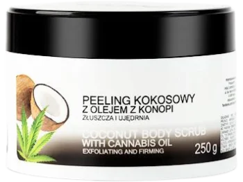 INDIA Peeling kokosowy z olejkiem z konopi