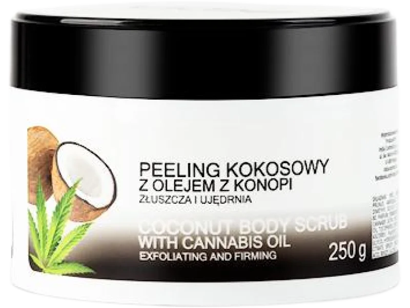 INDIA Peeling kokosowy z olejkiem z konopi