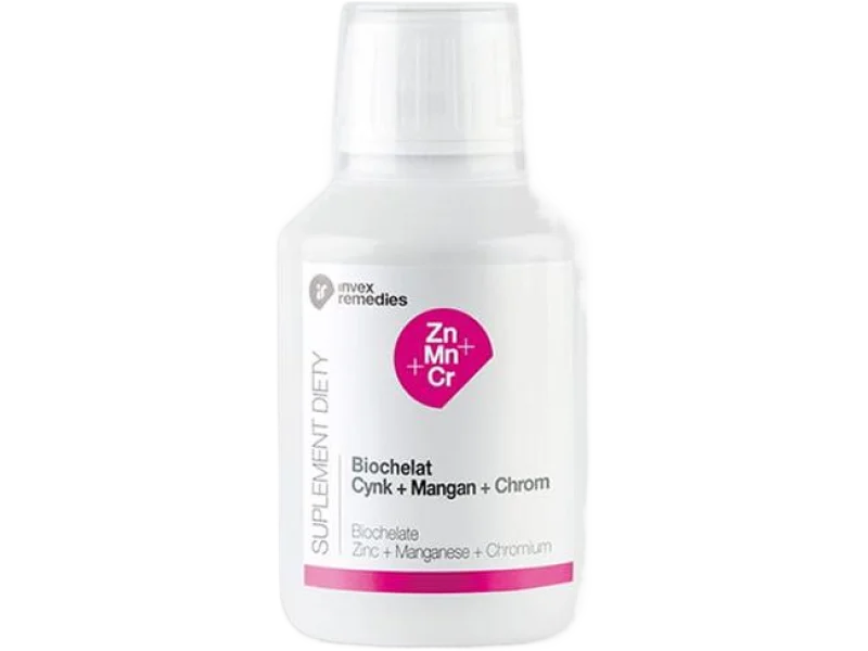 Invex Remedies Biochelat cynk + mangan + chrom, płyn