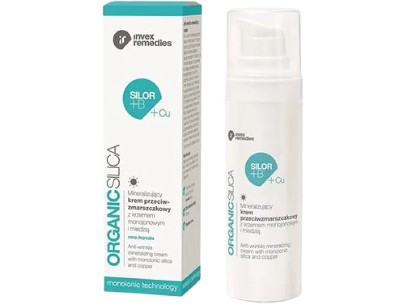 Invex Remedies Organic Silica Silor +B +Cu przeciwzmarszczkowo-odżywczy z krzemem organicznym i miedzią, krem