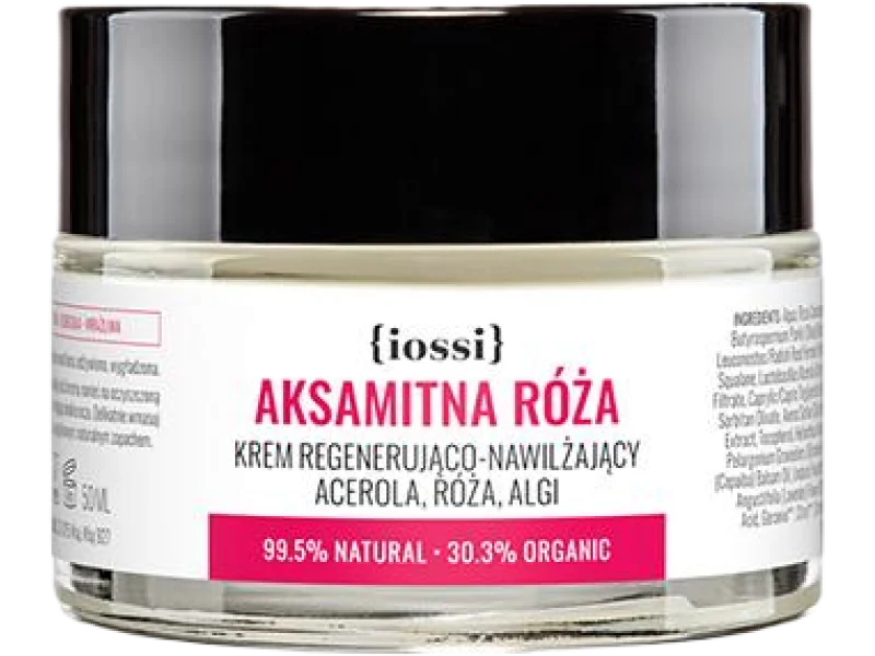 Iossi aksamitna róża regenerująco-nawilżający acerola, róża, algi, krem