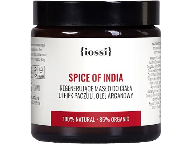 Iossi Spice Of India regenerujące masło do ciała paczuli, olej arganowy