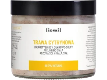 Iossi trawa cytrynowa energetyzujący cukrowo-solny peeling do ciała