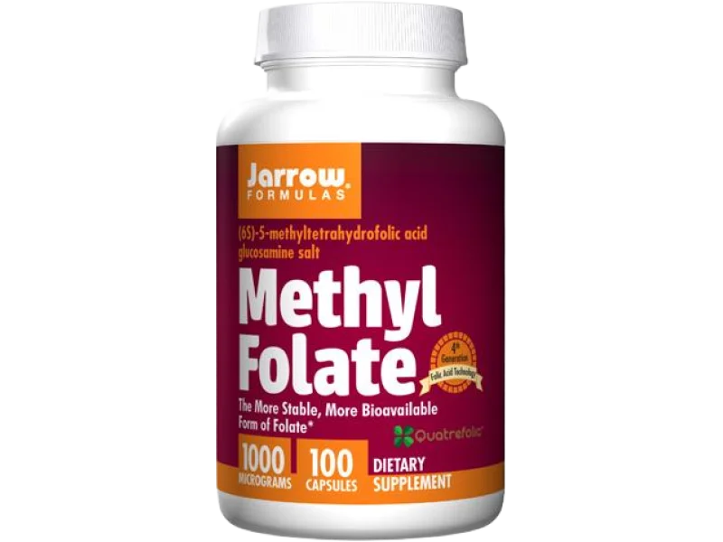 JARROW FORMULAS Methyl Folate, kapsułki, 1000 µg