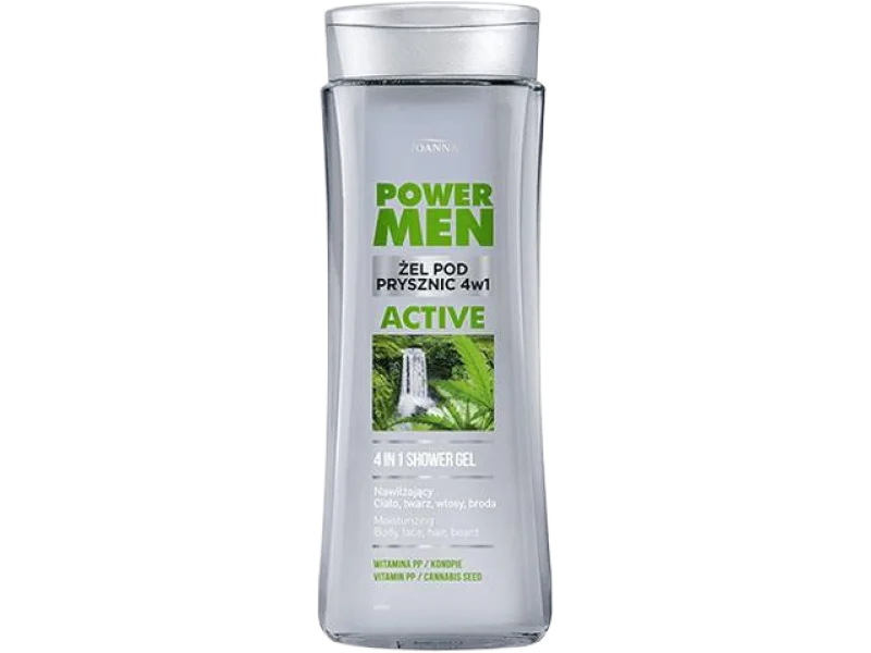 Joanna Power Men Active 4 in 1 pod prysznic dla mężczyzn, żel