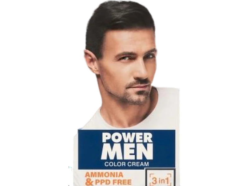 JOANNA Power Men Color Cream Farba 02 Dark Brown, krem