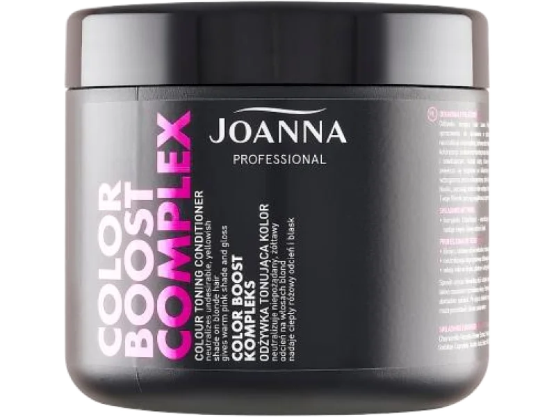 JOANNA PROFESSIONAL COLOR BOOST COMPLEX różowa tonująca kolor, odżywka