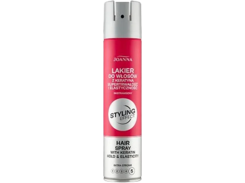 JOANNA STYLING Effect lakier do włosów z keratyną ekstramocny, spray