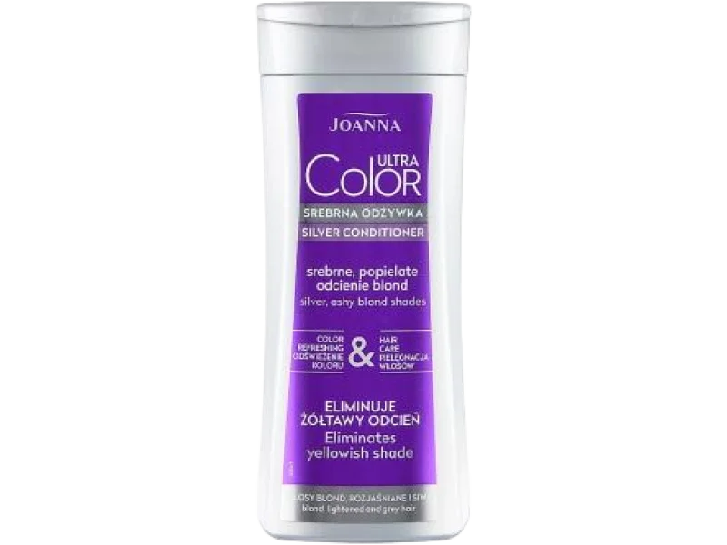 JOANNA Ultra Color srebrna, srebrne popielate odcienie blond, odżywka