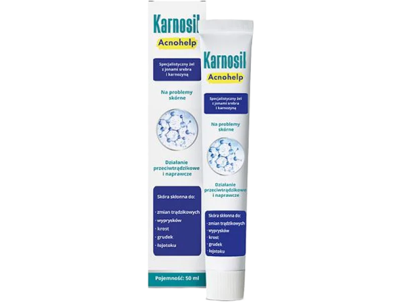 Karnosil Acnohelp specjalistyczny żel przeciwtrądzikowy z jonami srebra i karnozyną