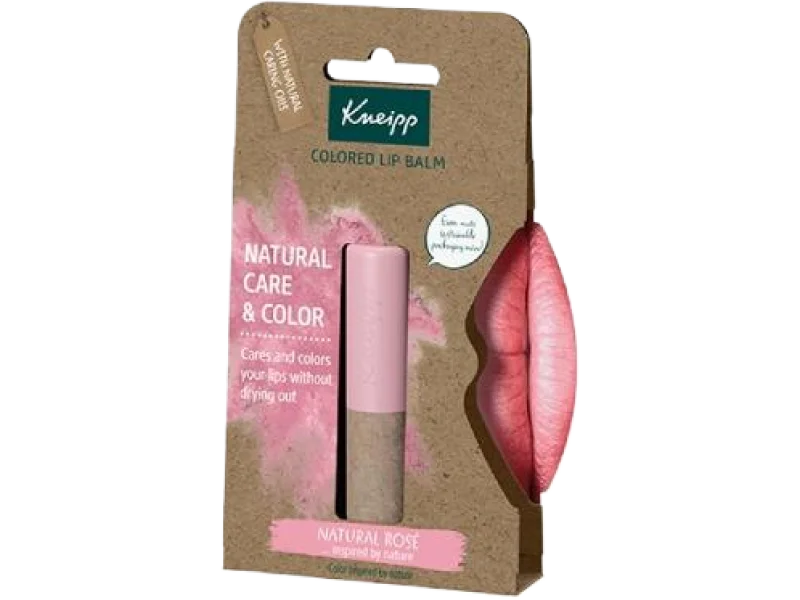 Kneipp Natural Rose koloryzujący, balsam do ust