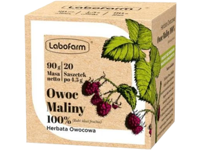 Labofarm Owoc maliny herbata owocowa, saszetki