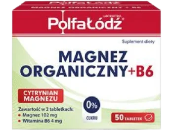 Zdjęcie produktu Laboratoria PolfaŁódź Magnez organiczny B6, tabletki