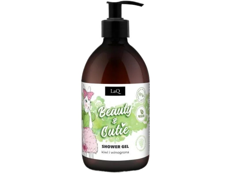 LaQ Beauty & Cutie żel pod prysznic orzeźwiający kiwi i winogrona