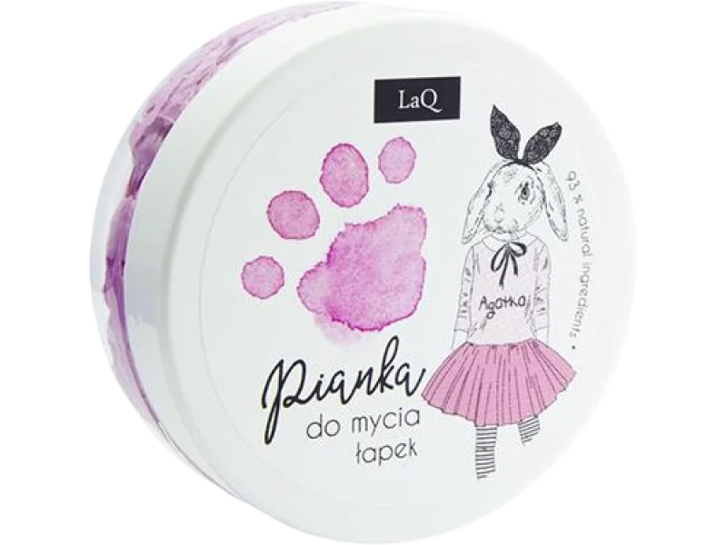 LaQ pianka do mycia łapek różowa