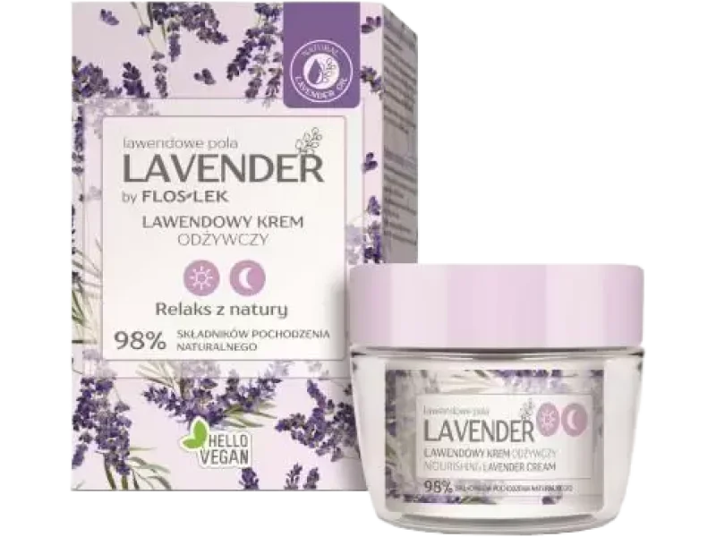 Lavender Lawendowe Pola lawendowy odżywczy na dzień i na noc, krem