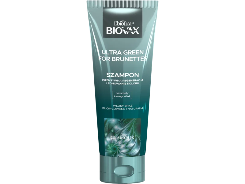 L’biotica Biovax Glamour Ultra Green for Brunettes, szampon