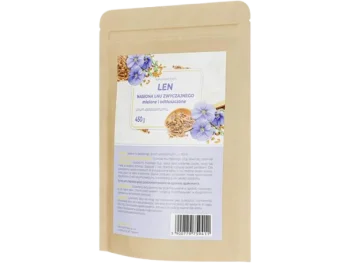 Zdjęcie produktu Len nasiona lnu zwyczajnego mielone i odtłuszczone, proszek