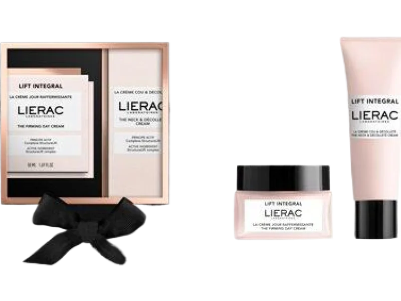 Lierac Lift Integral zestaw Xmass ujędrniający krem na dzień do twarzy i szyi + ujędrniający krem-żel do szyi i dekoltu