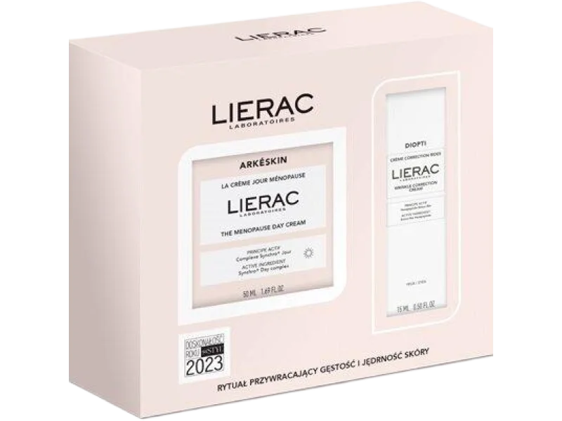 Lierac Zestaw Xmass Arkeskin Day Cream + Diopti Rides, krem